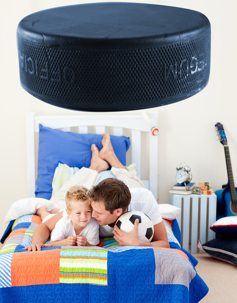 Hockey Puck Wall Decal Cutout Installed