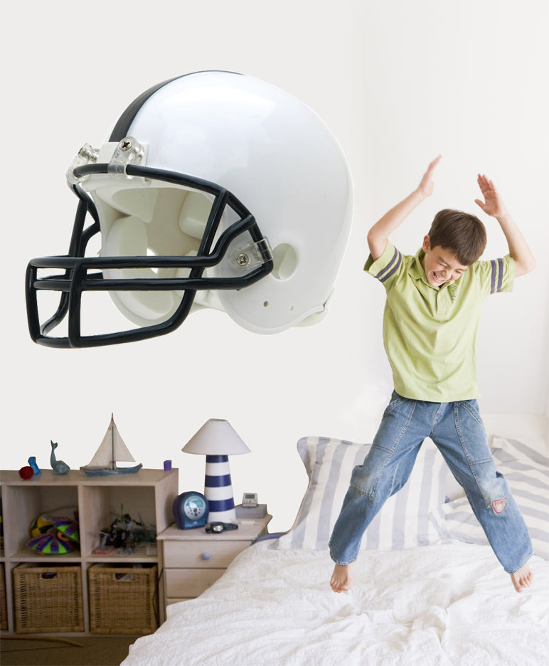 Football Helmet Wall Decal Cutout Installed