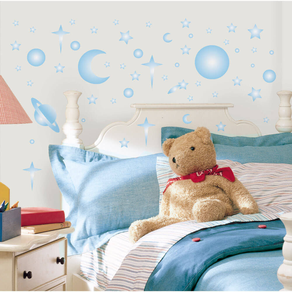 Wallhogs Glow In the Dark Celestial Wall Decals Installed