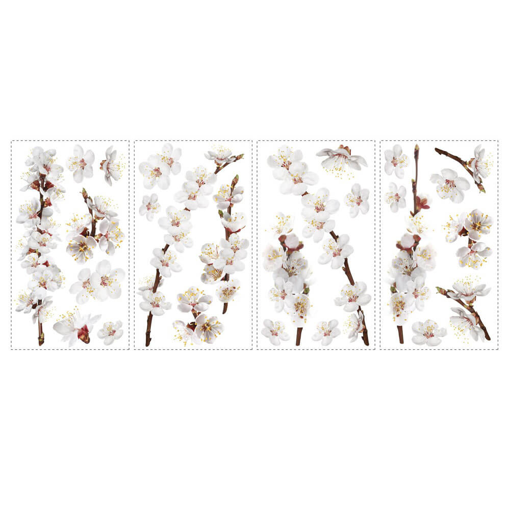Dogwood Branch Wall Decal Printed Sheet