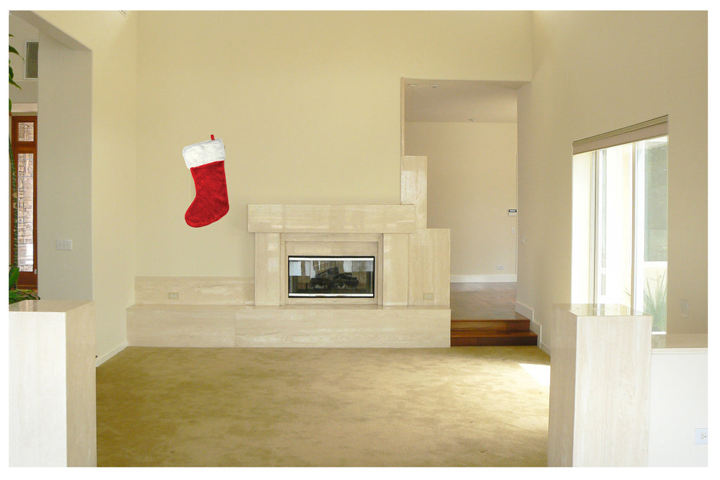 Stocking I Wall Decal Cutout Installed