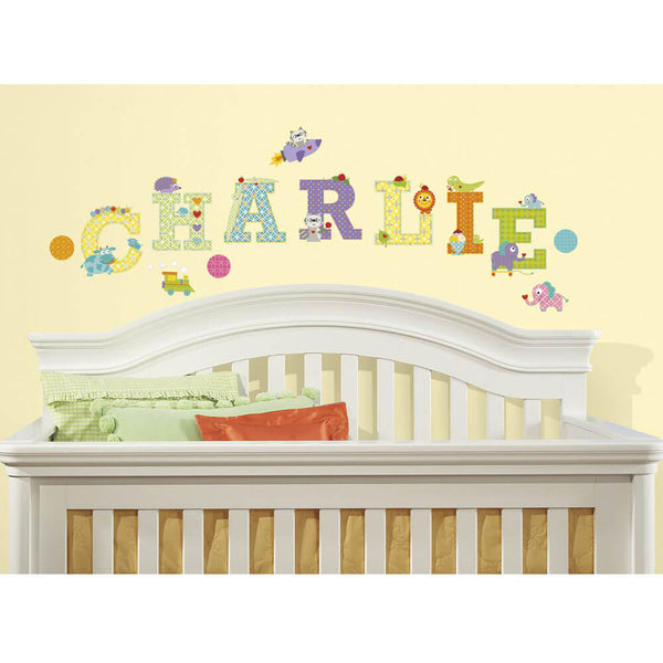 Happi Animal Alphabet Wall Decals Installed