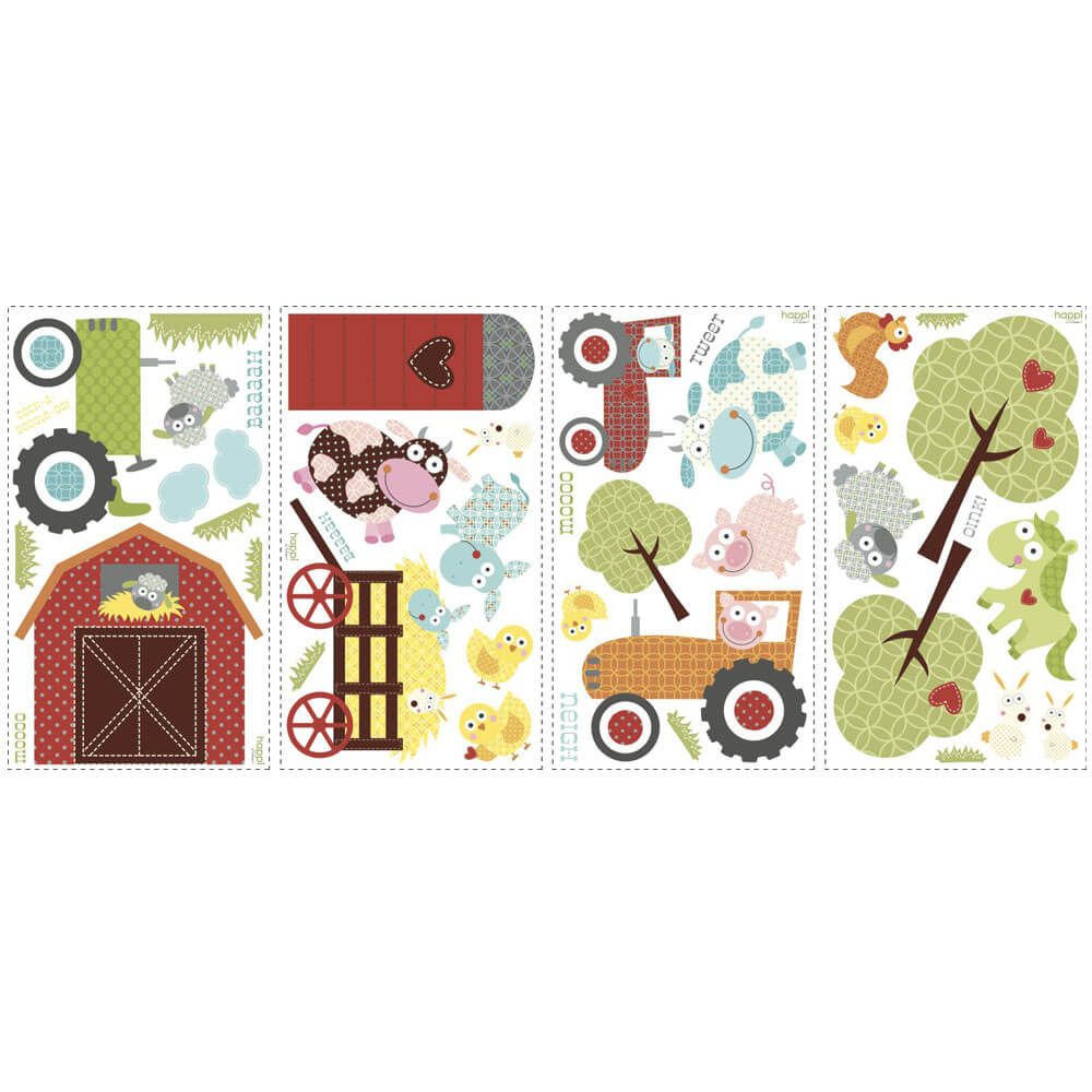 Happi Barnyard Wall Decals Printed Sheet