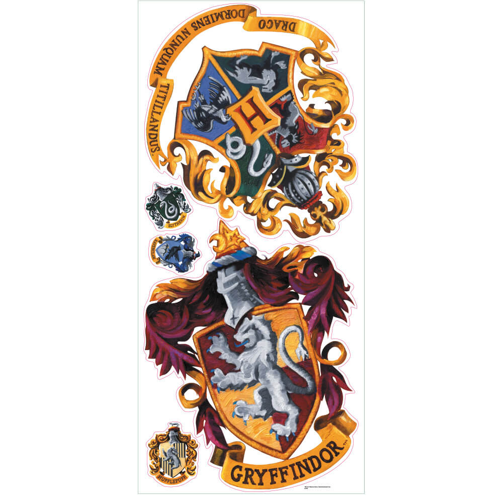 Wallhogs Harry Potter Crest Wall Decals Printed Sheet