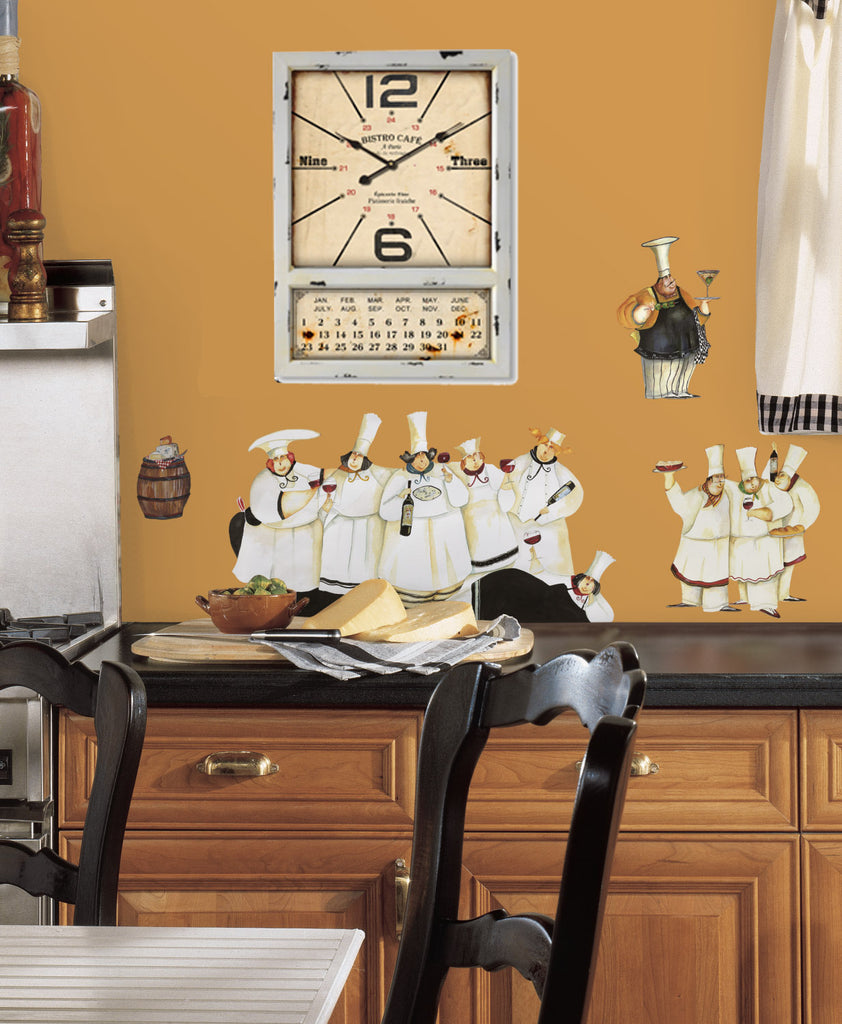 Weathered White Wall Clock w/Calendar 19"x27" Installed