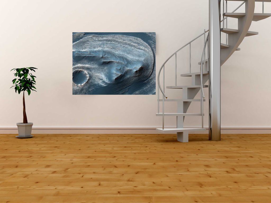 Surface of Mars Glossy Poster Installed