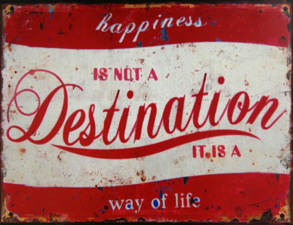 Destination Metal Sign 10"x13"