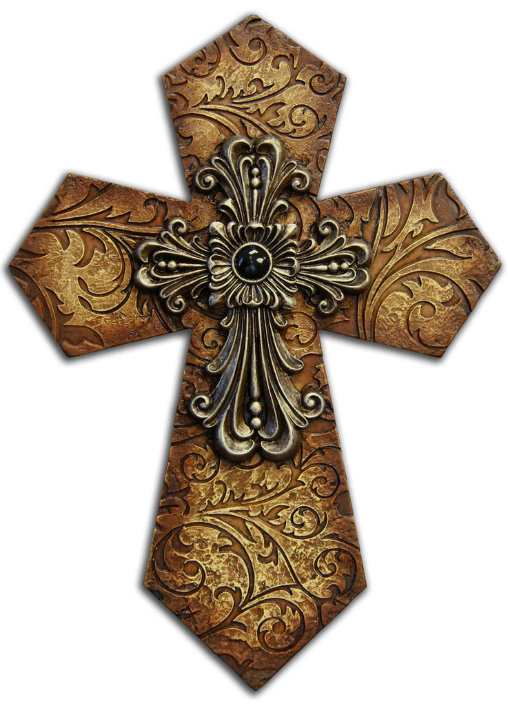 Filagree Scroll Cross 8"x12"