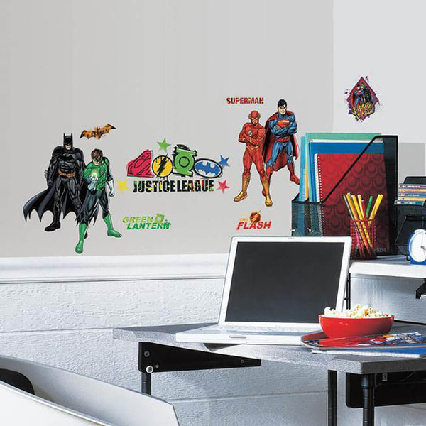 DC Comics Justice League Wall Decals Installed