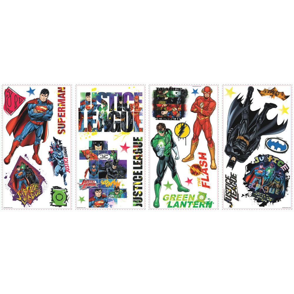 DC Comics Justice League Wall Decals Printed Sheet