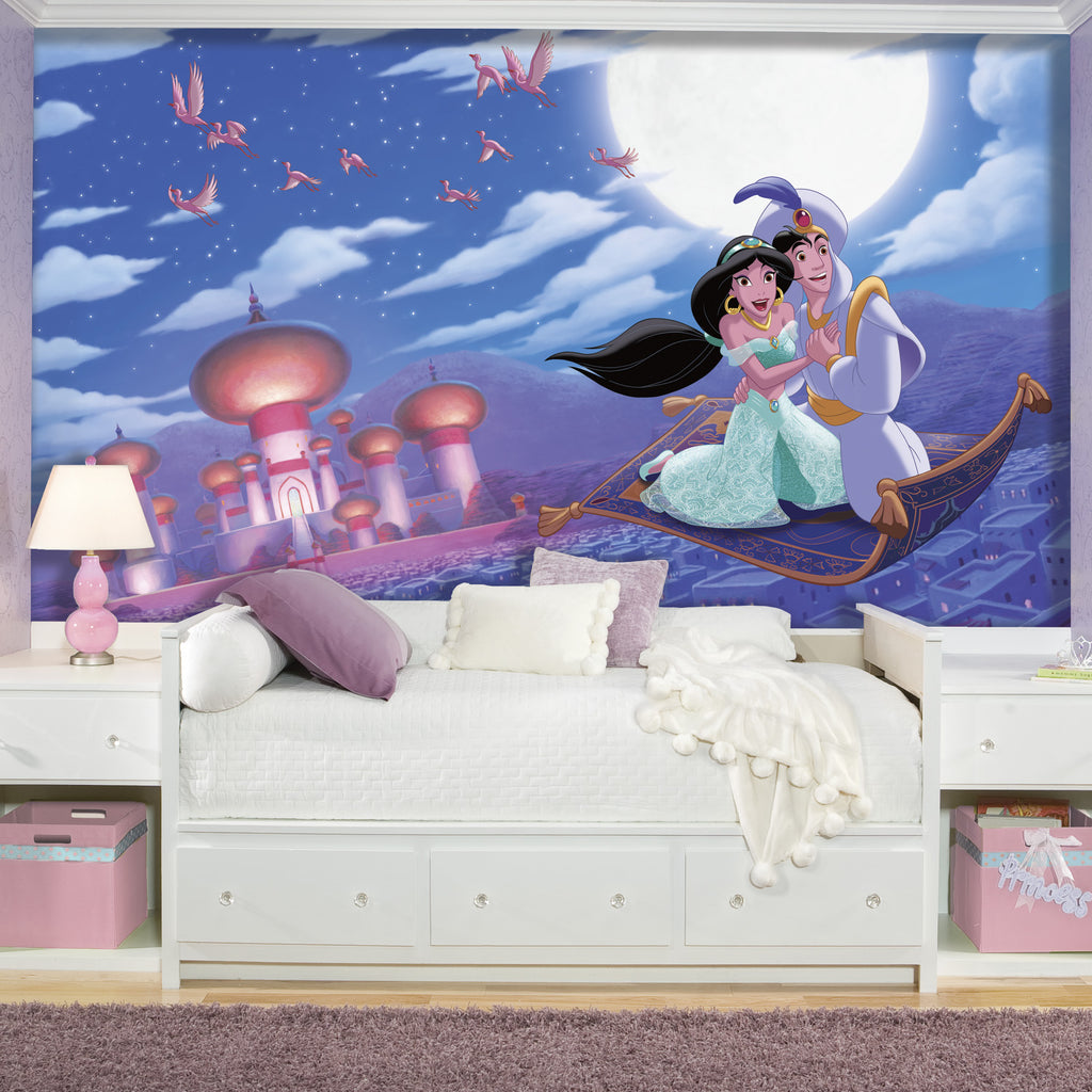 Disney Aladdin Prepasted Wall Mural 10.5'W x 6'H Installed
