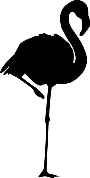 Flamingo Silhouette Black Wall Decal Cutout