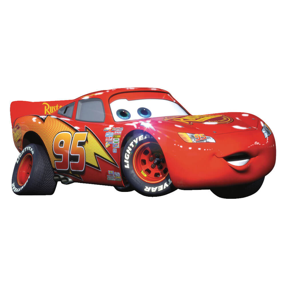 Disney Cars Lightning McQueen Wall Decal Assembled