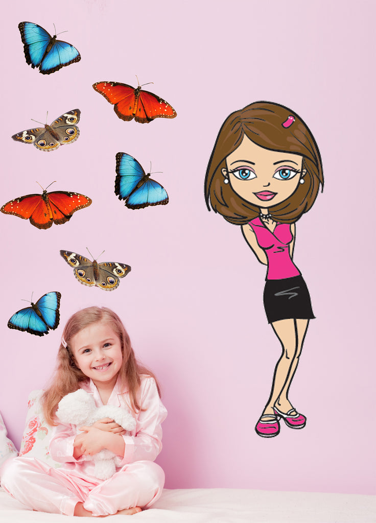 Teenage Brat Wall Decal Cutout Installed