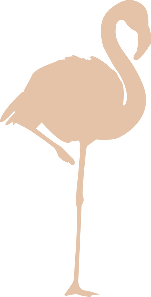 Flamingo Silhouette Pink Wall Decal Cutout