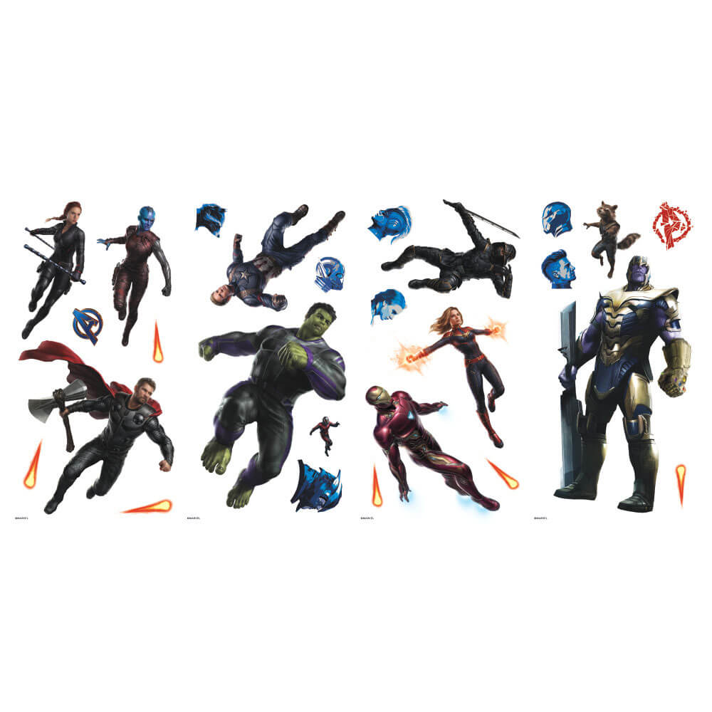 Marvel Comics "Avengers Endgame" Wall Decals Printed Sheet