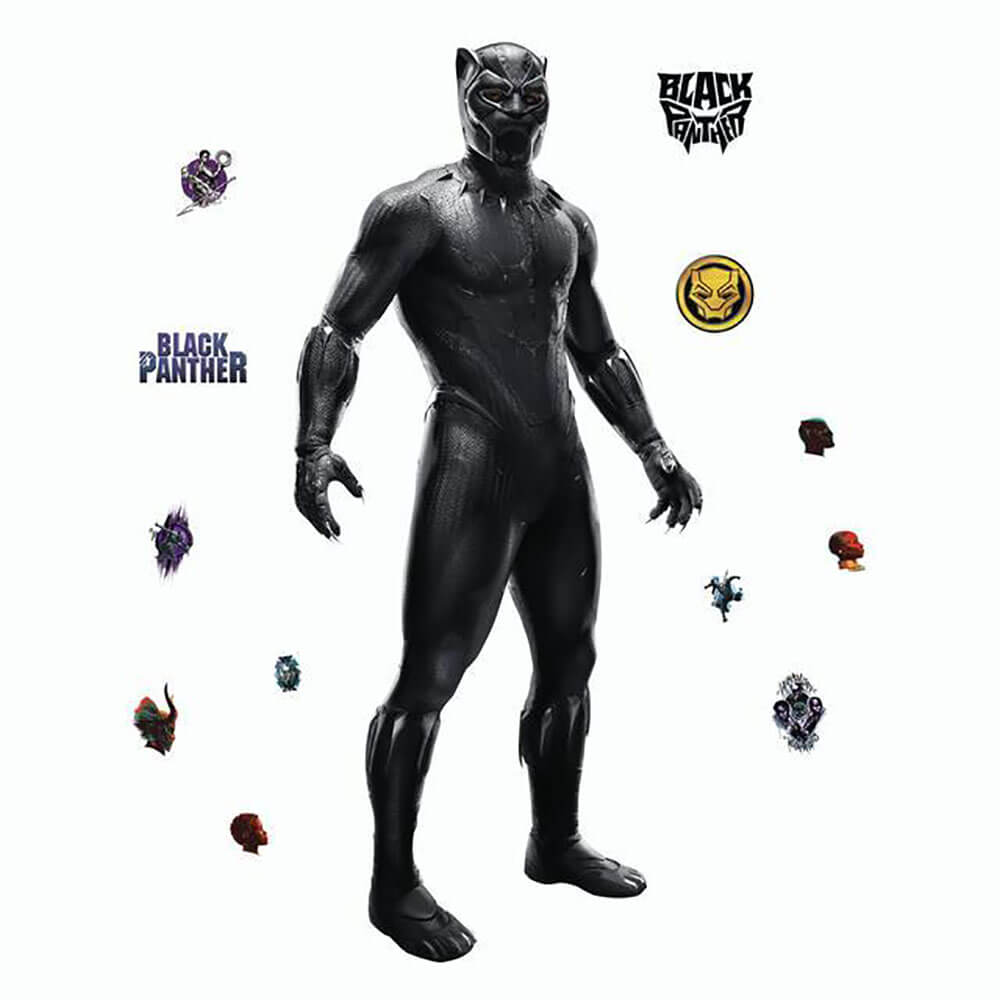 Marvel Comics Black Panther Giant Wall Decal Assembled