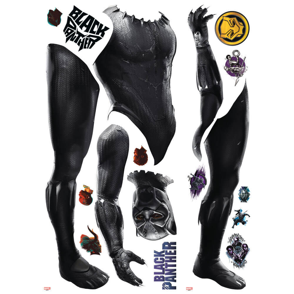 Marvel Comics Black Panther Giant Wall Decal Printed Sheet