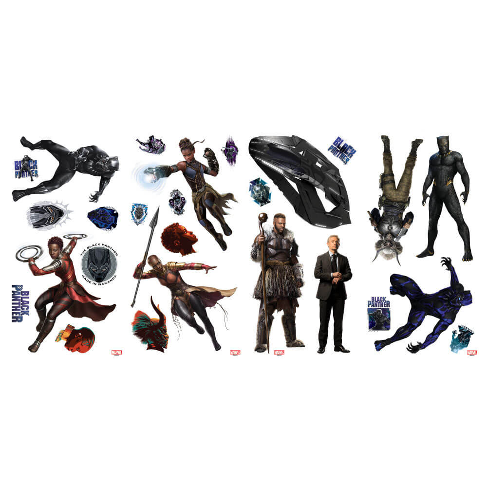 Marvel Comics Black Panther Wall Decals Printed Sheet