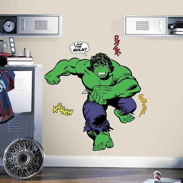 Marvel Comics Hulk Classic Wall Decal Installed