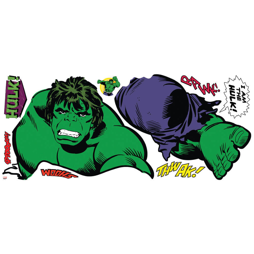 Marvel Comics Hulk Classic Wall Decal Printed Sheet