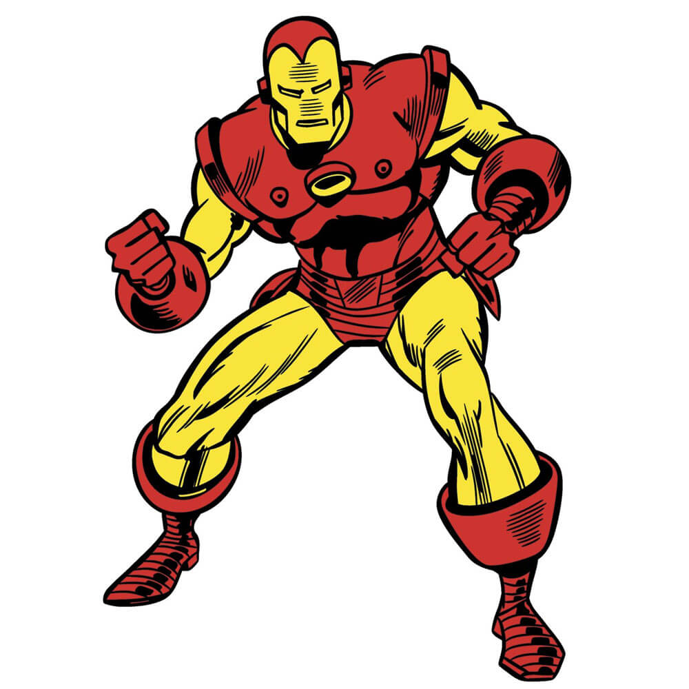 Marvel Comics Iron Man Classic Wall Decal Assembled