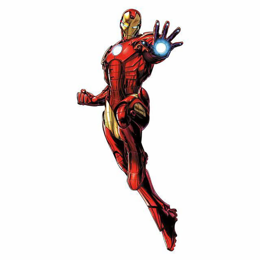 Marvel Comics Iron Man Glow Wall Decal Assembled