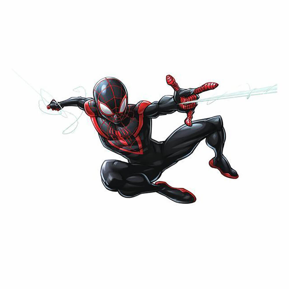 Marvel Comics Spiderman Miles Morales Giant Wall Decal Assembled
