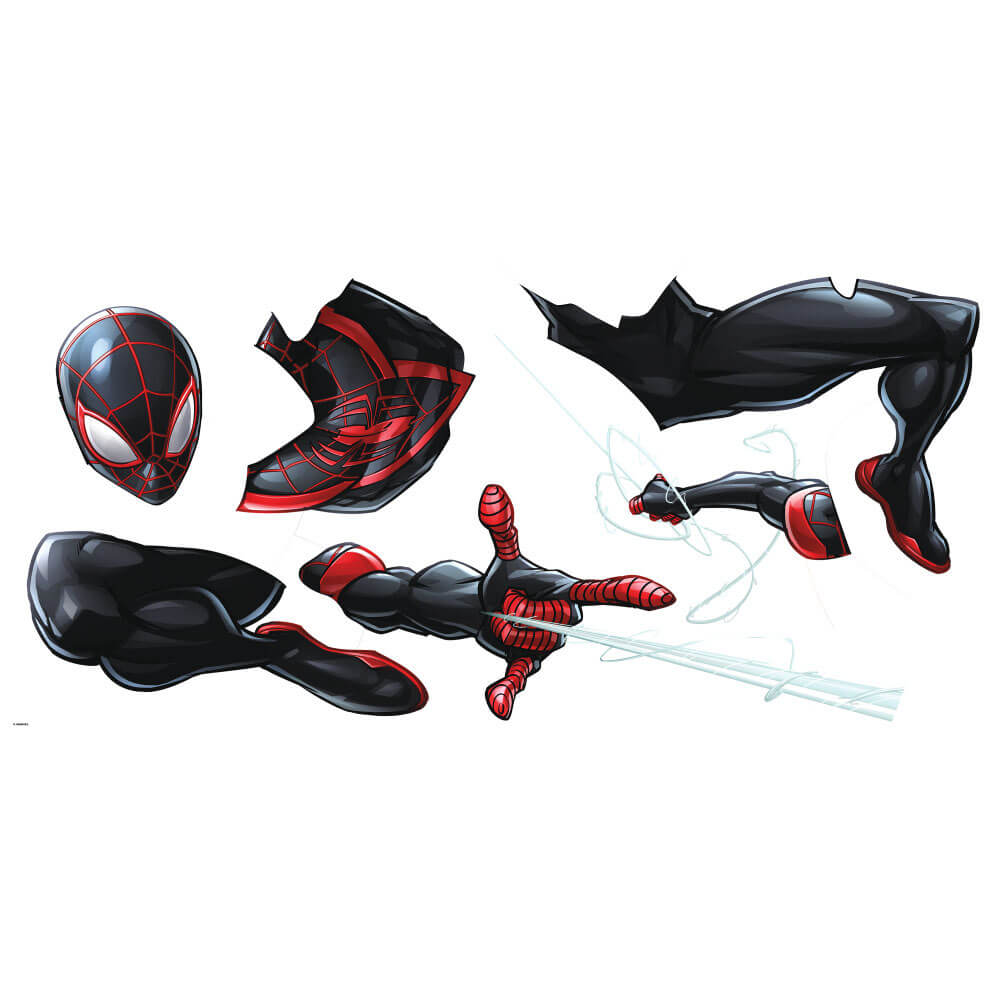 Marvel Comics Spiderman Miles Morales Giant Wall Decal Printed Sheet