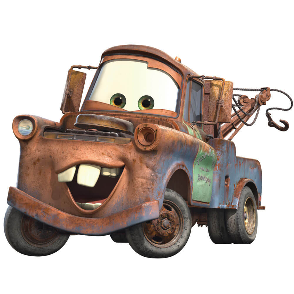Disney Cars 2 Mater Wall Decal Assembled