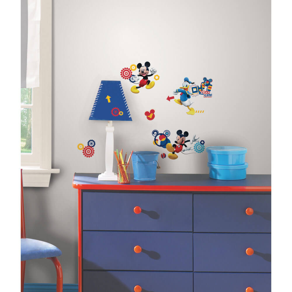 Disney Mickey & Friends Clubhouse Capers Wall Decals Installed