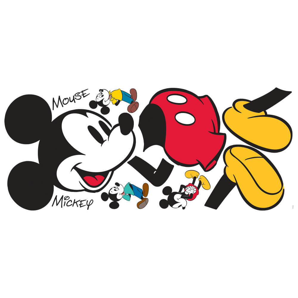 Disney Mickey Mouse Giant Wall Decal Printed Sheet