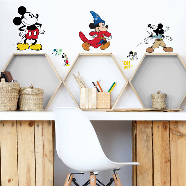 Disney Mickey Mouse True Original 90th Anniversary Wall Decals Installed
