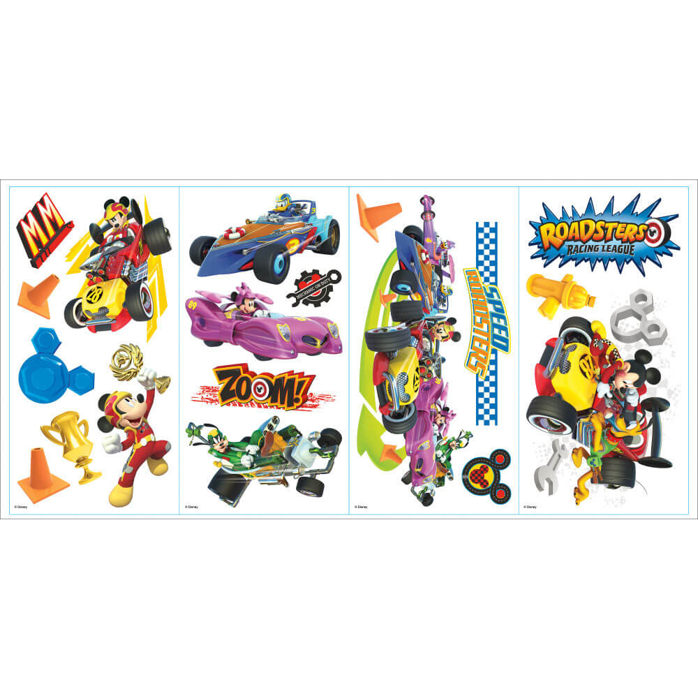 Disney Mickey Mouse & the Roadster Racers Wall Decals Printed Sheet
