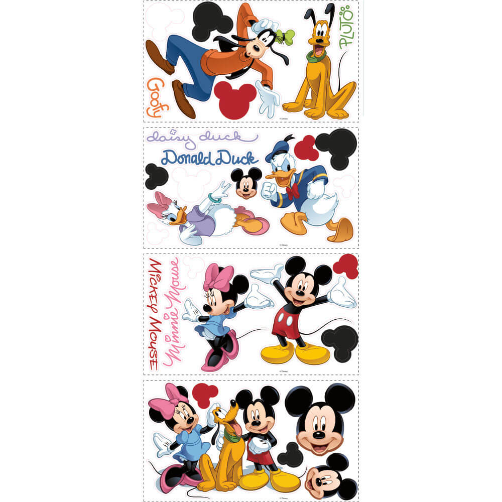 Disney Mickey & Friends Wall Decals Printed Sheet