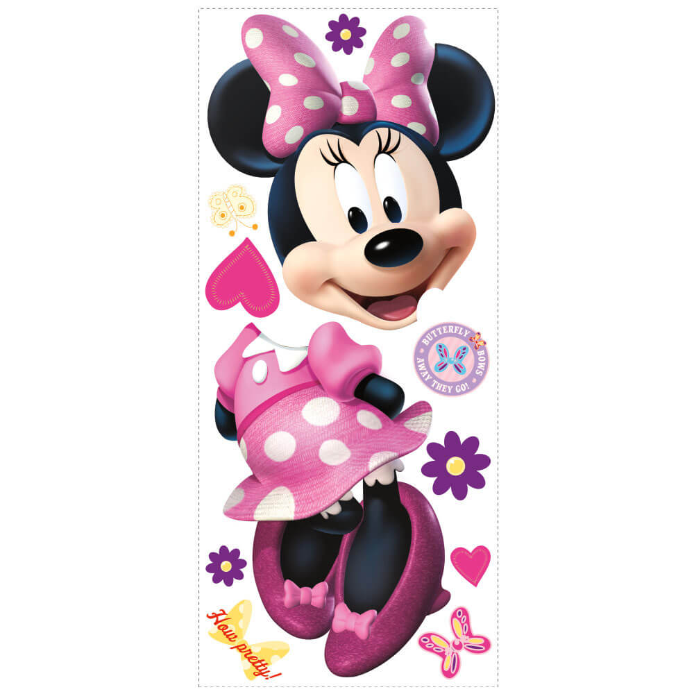 Disney Minnie Mouse Bow-tique Giant Wall Decal Printed Sheet