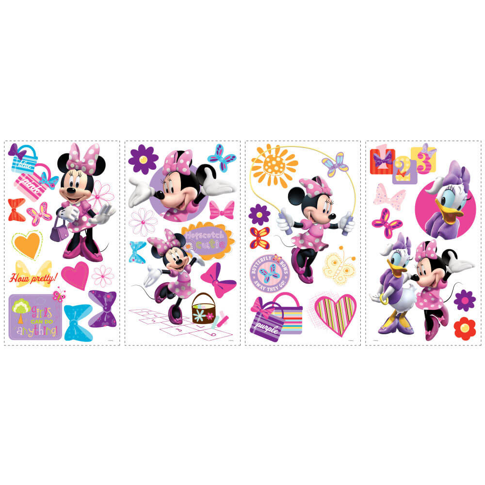 Disney Mickey & Friends Minnie Bow-tique Wall Decals Printed Sheet