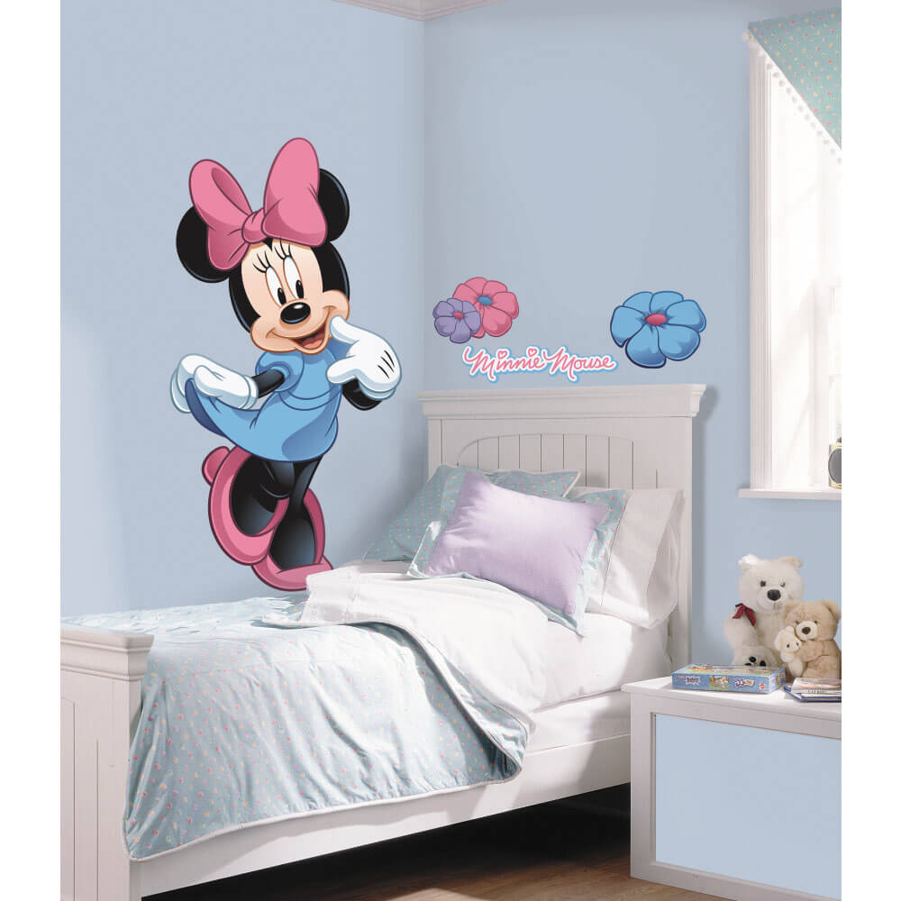 Disney Mickey & Friends Minnie Mouse Wall Decal Installed