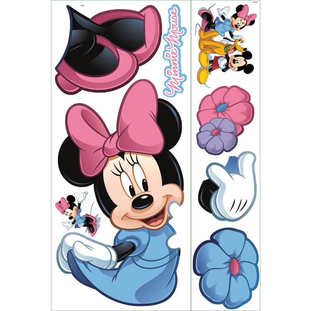 Disney Mickey & Friends Minnie Mouse Wall Decal Printed Sheet