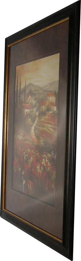 Poppy Landscape Framed Art 25.5"x31.5" Angle