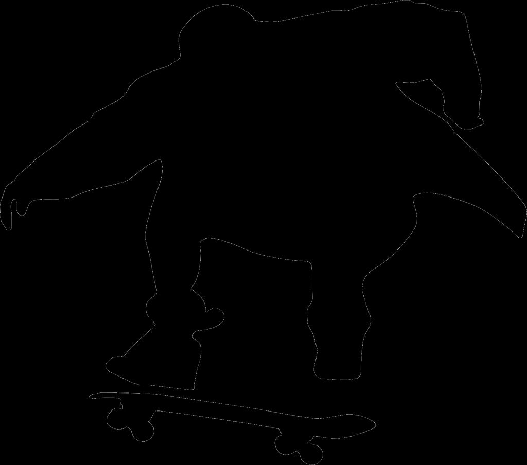 Skateboard Silhouette III Wall Decal Cutout