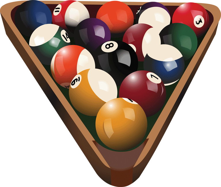 Pool Balls Wall Decal Cutout