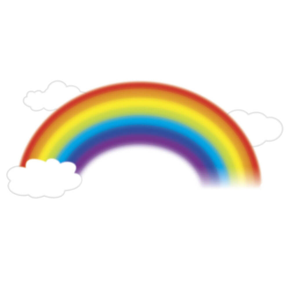 Over the Rainbow Wall Decal Printed Sheet