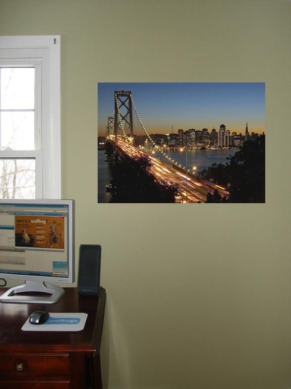 Golden Gate Bridge Wall Decal Poster Installed