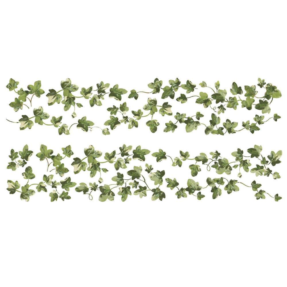 Painterly Ivy Wall Decals Printed Sheet
