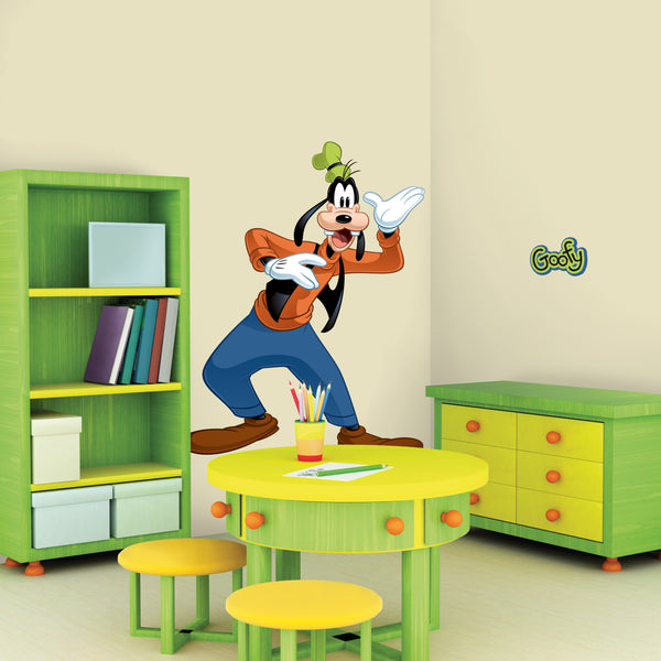 Disney "Mickey & Friends" Goofy Wall Decal Cutout 44.75"x57" Installed