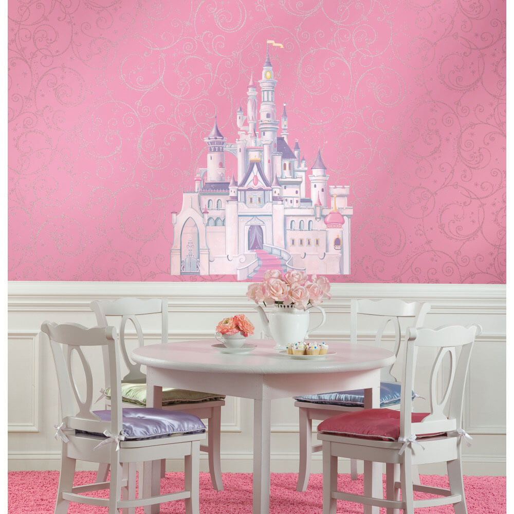 Disney Cinderella Princess Castle Wall Decal Installed 2