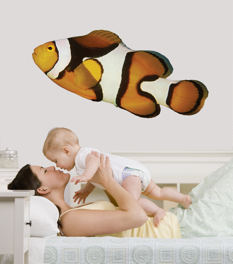Clown Fish Wall Decal Cutout Installed