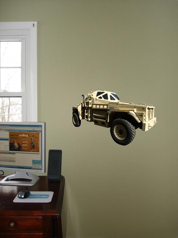 Humvee 1 Wall Decal Cutout Installed
