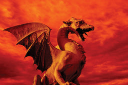 Red Dragon Glossy Poster